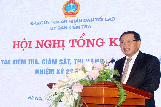 Hội nghị tổng kết công tác kiểm tra, giám sát và thi hành kỷ luật của Đảng nhiệm kỳ 2015-2020