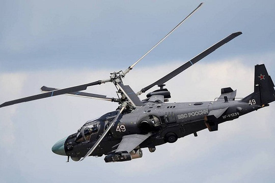 Trực thăng Ka-52M của Nga thực hiện chuyến bay đầu tiên sau khi nâng cấp