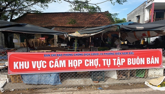 Quảng Nam: Cấm tụ tập buôn bán tại khu chợ, nơi vợ bệnh nhân 905 từng đến