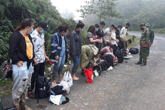 Phát hiện 48 người nhập cảnh trái phép qua đường mòn biên giới Hà Giang