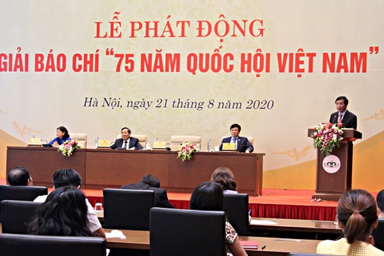 Phát động Giải Báo chí "75 năm Quốc hội Việt Nam"