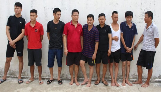 Phá sới bạc lưu động trên sông Lam