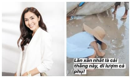 Cách dạy con rất đời của Hà Tăng: Đưa ra biển chứng kiến cuộc sống ngư dân, tự hào với hành động nhỏ của nhóc tỳ