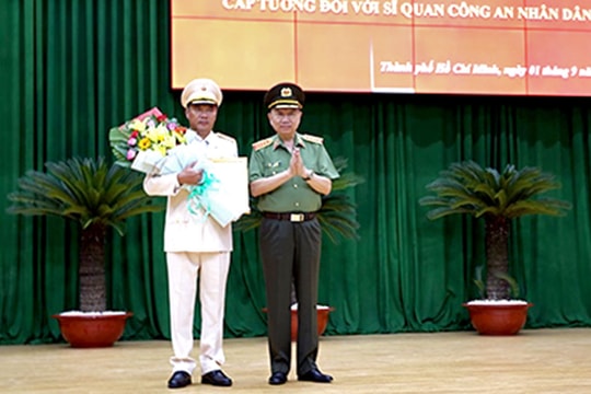 Chủ tịch nước quyết định phong hàm cấp tướng cho Phó Giám đốc Công an TP Hồ Chí Minh