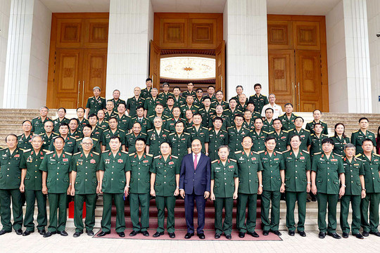 Thủ tướng tiếp Đoàn Anh hùng lực lượng vũ trang, tướng lĩnh, sĩ quan Cục Tác chiến