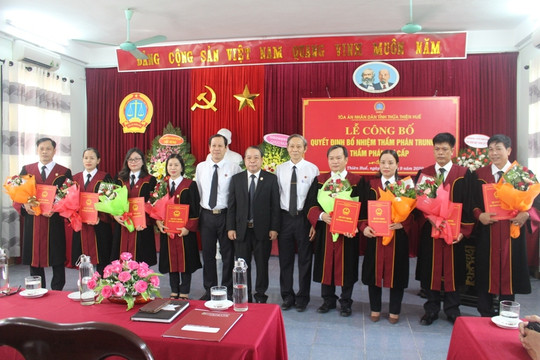 Bổ nhiệm Thẩm phán trung cấp, Thẩm phán sơ cấp TAND tỉnh TT-Huế