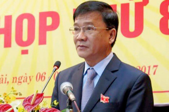 Thủ tướng quyết định thi hành kỷ luật nguyên Chủ tịch UBND tỉnh Quảng Ngãi