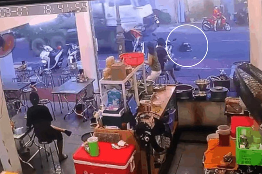 Vướng dây cáp viễn thông, người đàn ông ngã văng, bị xe bồn cán tử vong thương tâm