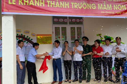 Báo Công lý tổ chức khánh thành và bàn giao điểm trường nơi biên cương