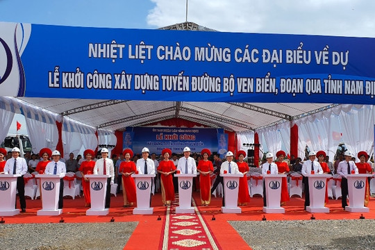 Nam Định: Khởi công tuyến đường bộ ven biển gần 2.700 tỷ đồng