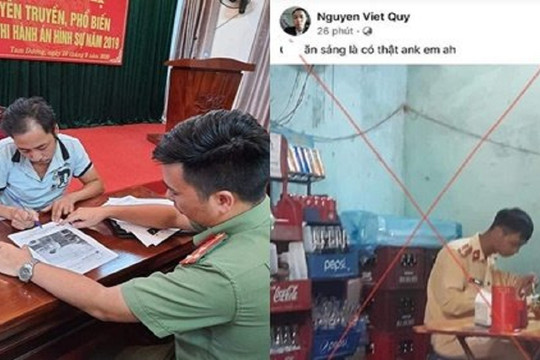 Triệu tập người đàn ông ở Vĩnh Phúc đăng ảnh xúc phạm CSGT