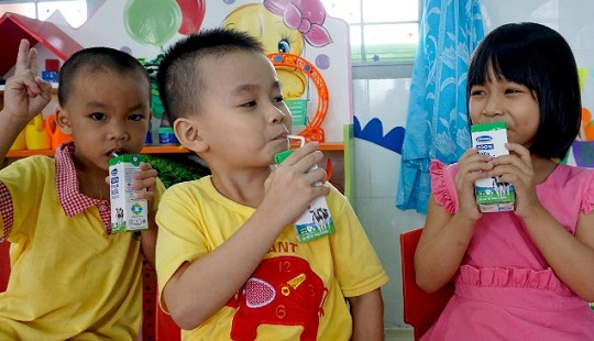 Bình Định: Tích cực triển khai chương trình sữa học đường trong năm học mới