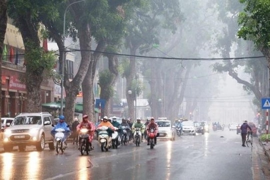 Từ đêm nay Bắc Bộ đón không khí lạnh, nhiều nơi có mưa to