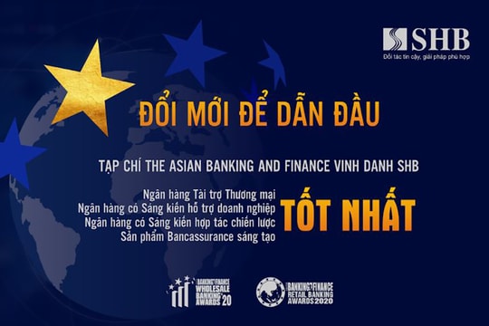 The Asian Banking and Finance vinh danh SHB 4 giải thưởng quốc tế danh giá