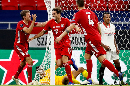 Bayern Munich thắng kịch tính trước Sevilla để giành siêu cúp châu Âu