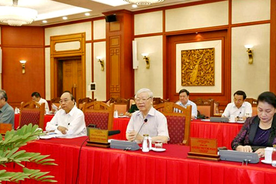 Bộ Chính trị hoàn thành chương trình làm việc với 67 đảng bộ trực thuộc Trung ương