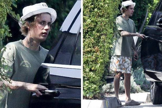 Thái độ 'khó ở' của Justin Bieber khi bị cánh săn ảnh chộp cảnh ăn mặc luộm thuộm