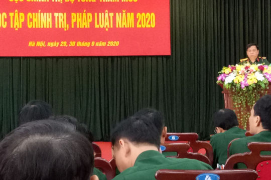 Cục Chính trị - Bộ Tổng tham mưu tổ chức Hội nghị học tập Chính trị, pháp luật năm 2020