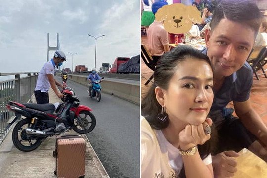 Vợ đại gia bị kẹt xe 3 tiếng, siêu mẫu Bình Minh phi xe máy đến 'giải cứu'