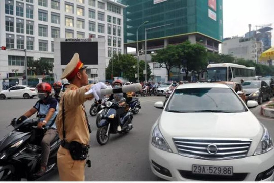 Cấm, hạn chế phương tiện trên một số tuyến đường phục vụ Đại hội Đại biểu lần thứ XVII Đảng bộ TP Hà Nội