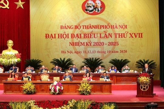 Khai mạc trọng thể Đại hội đại biểu lần thứ XVII Đảng bộ thành phố Hà Nội