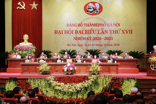 Khai mạc Đại hội đại biểu lần thứ XVII Đảng bộ thành phố Hà Nội
