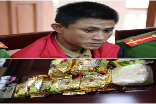 Bắt đối tượng tàng trữ 6 bánh heroin và 13 kg ma túy đá