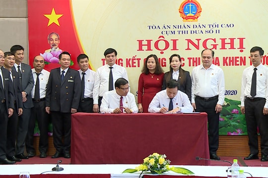 Cụm thi đua số II TANDTC: Phong trào thi đua có sức lan tỏa cả chiều rộng và chiều sâu