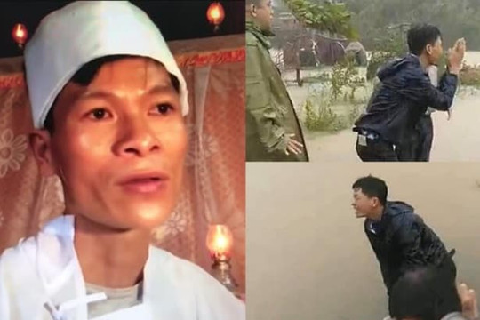 Xót xa lời kể của người chồng chứng kiến vợ bị nước cuốn trên đường đi đẻ: 'Lúc thuyền lật em thấy vợ đưa tay với mà không cứu được'