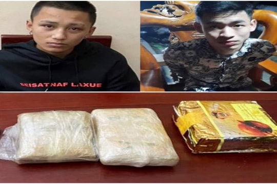 Bắt hai đối tượng thu giữ 1 kg ma túy đá cùng 10.000 viên ma túy