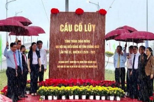 Quảng Ngãi: Thông xe kỹ thuật cầu hơn 2.000 tỷ
