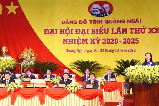 Khai mạc Đại hội đại biểu Đảng bộ tỉnh Quảng Ngãi lần thứ XX, nhiệm kỳ 2020 – 2025