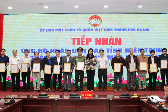 Thành ủy Hà Nội kêu gọi ủng hộ người dân các tỉnh miền Trung