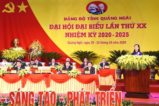 Khai mạc Đại hội đại biểu Đảng bộ tỉnh Quảng Ngãi lần thứ  XX, nhiệm kỳ 2020 – 2025