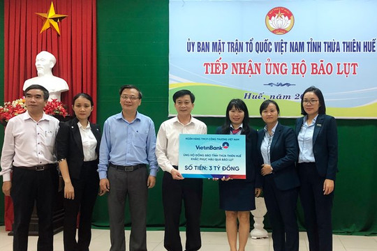 VietinBank dành hơn 15 tỷ đồng hỗ trợ đồng bào miền Trung bị lũ lụt