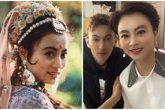 Nàng Thỏ ngọc 'Tây Du Ký' hiếm hoi xuất hiện cùng con trai