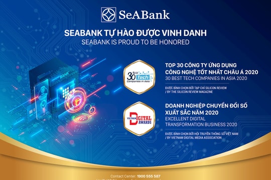 SeABank vinh dự nhận giải thưởng chuyển đổi số Việt Nam 