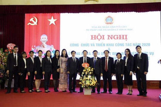 Vụ Pháp chế và Quản lý khoa học: Một trong những đơn vị dẫn đầu phong trào thi đua của hệ thống TAND