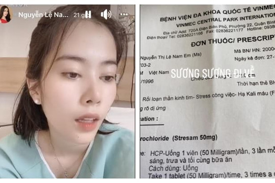 Nam Em đăng ảnh nhập viện và tự trấn an bản thân khiến fan lo lắng