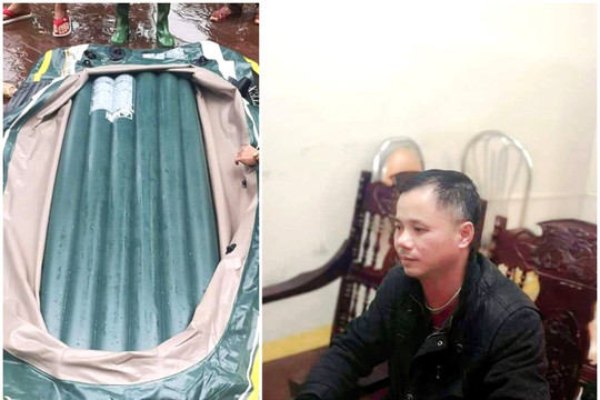 Tạm giữ đối tượng chém thủng thuyền cứu hộ vì không được cho mượn