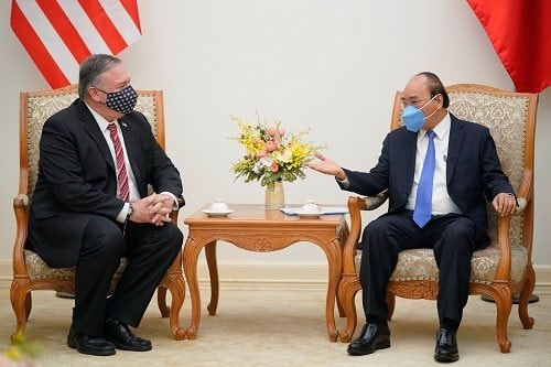 Thủ tướng Nguyễn Xuân Phúc tiếp Ngoại trưởng Hoa Kỳ Michael Pompeo