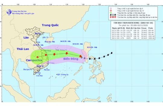 Bão Goni đi vào biển Đông thành cơn bão số 10, cường độ đã suy giảm