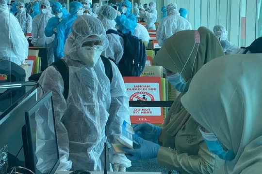 Gần 240 công dân Việt Nam từ Brunei được đưa về nước an toàn
