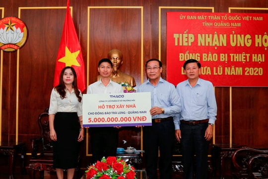 Thaco hỗ trợ xây dựng lại ngôi làng cho đồng bào Trà Leng - Quảng Nam