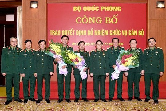 Hai tướng Quân đội nhận quyết định làm Thứ trưởng Bộ Quốc phòng