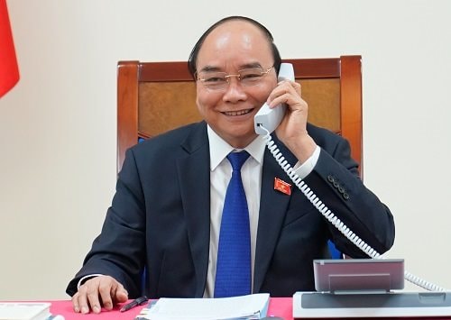 Thủ tướng Nguyễn Xuân Phúc điện đàm và tiếp khách quốc tế