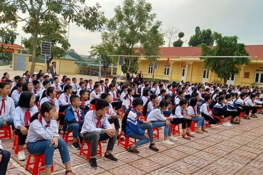 Trường THCS Thanh Giang (Huyện Thanh Chương – Nghệ An): Chặng đường 70 năm đi lên cùng đất nước
