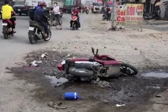 Nữ công nhân bị xe bồn cán tử vong thương tâm