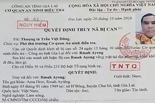 Khởi tố, truy nã đối tượng tổ chức cho người khác trốn đi nước ngoài