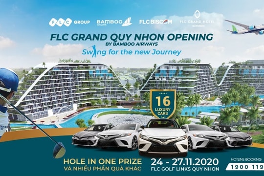 16 xe sang chờ đón golfer trong giải đấu mừng khánh thành khách sạn FLC Grand Hotel Quy Nhon